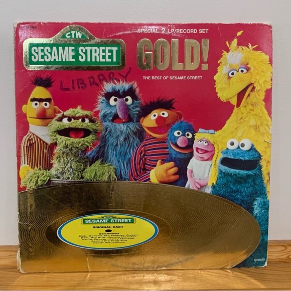 Sesame Street Gold The best of Sesame Street 2 lp record set. Double Album Vinyl - Picture 1 of 7